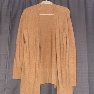 Womens madewell merino wool blend cardigan - camel